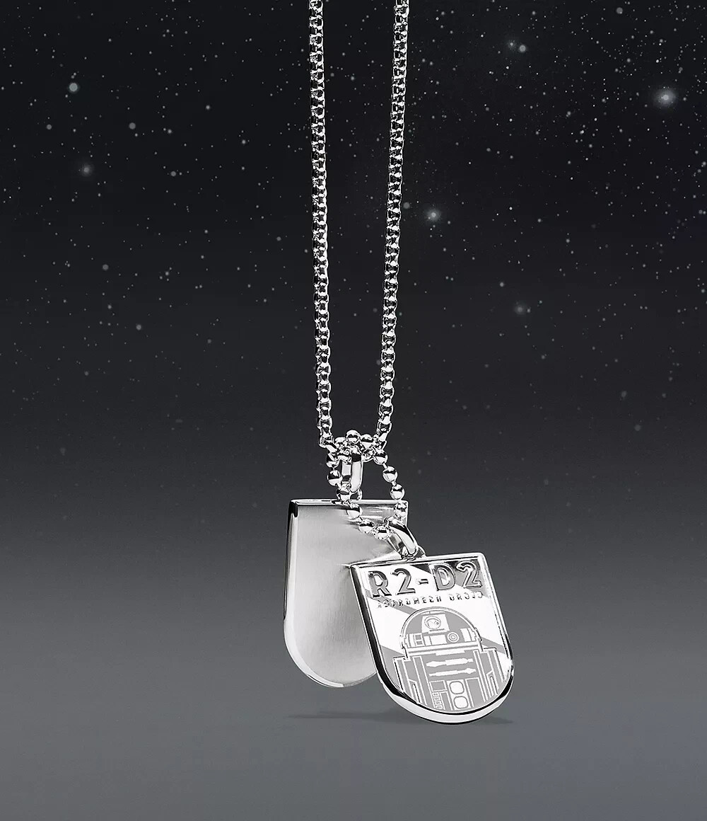 Millennium ブランデー Fossil X Star Wars R2D2 Limited Edition Dogtag Necklace
