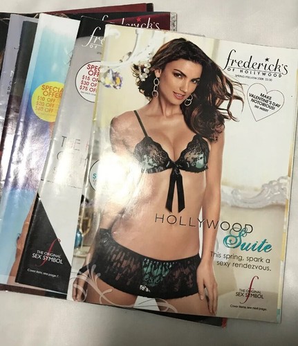 LOT of 10 Frederick's of Hollywood Catalog 2000's Lingerie & Fashion Various