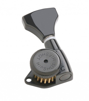 Hipshot Black Grip-Lock 21mm open gear Guitar Tuning Machines tuner treble side