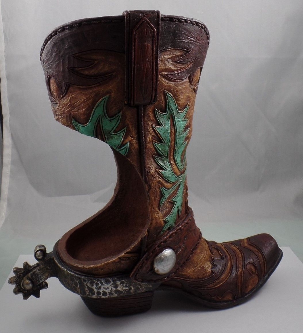 COWBOY BOOT TOILET BRUSH HOLDER