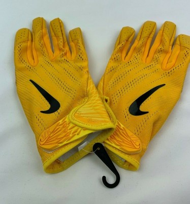 yellow youth football gloves