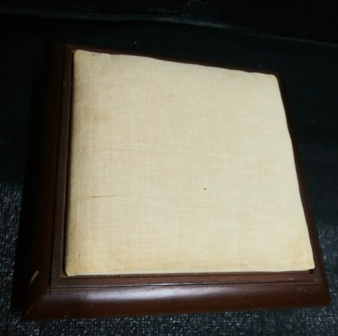 Vintage Antique Foot Stool CHEESECLOTH Wood  Furniture