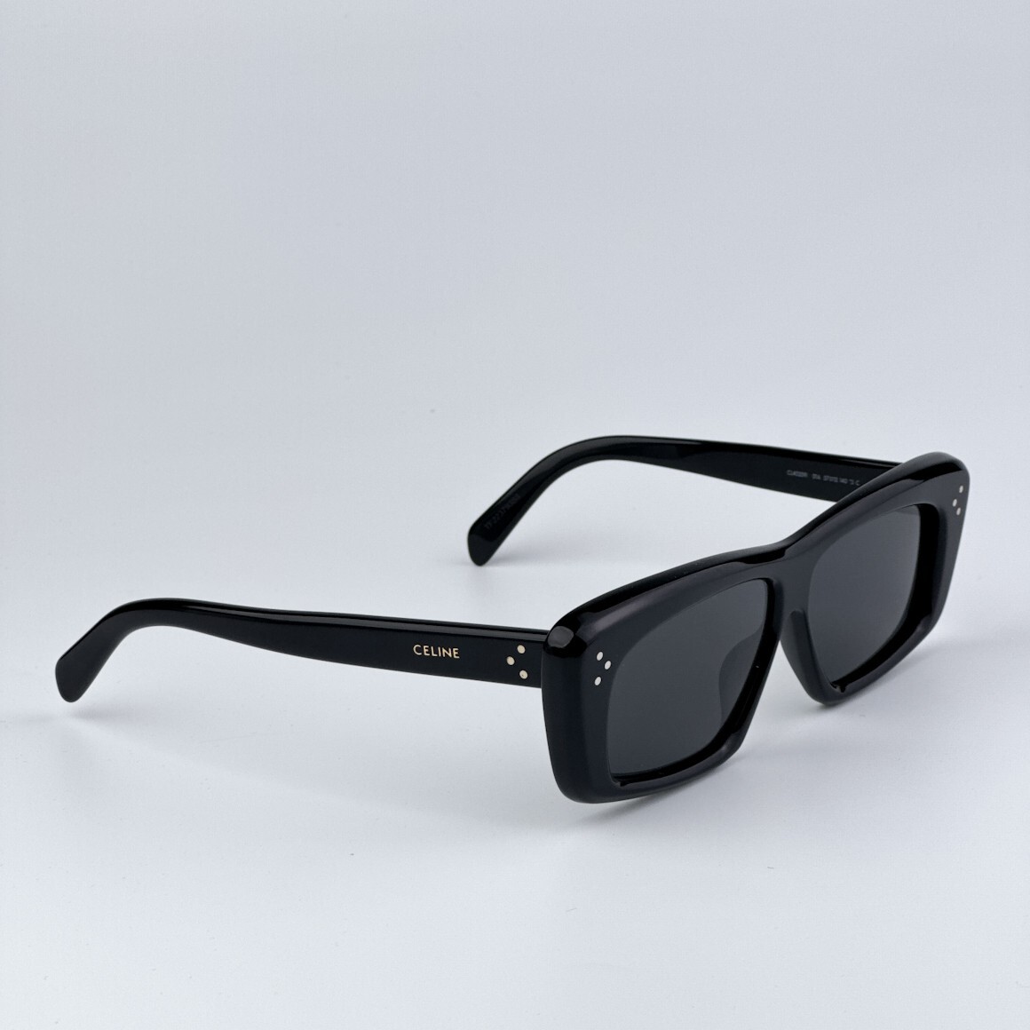 Pre-owned Celine Cl40259i 01a Black Black Rectangle Unisex Sunglasses Cl 40259i