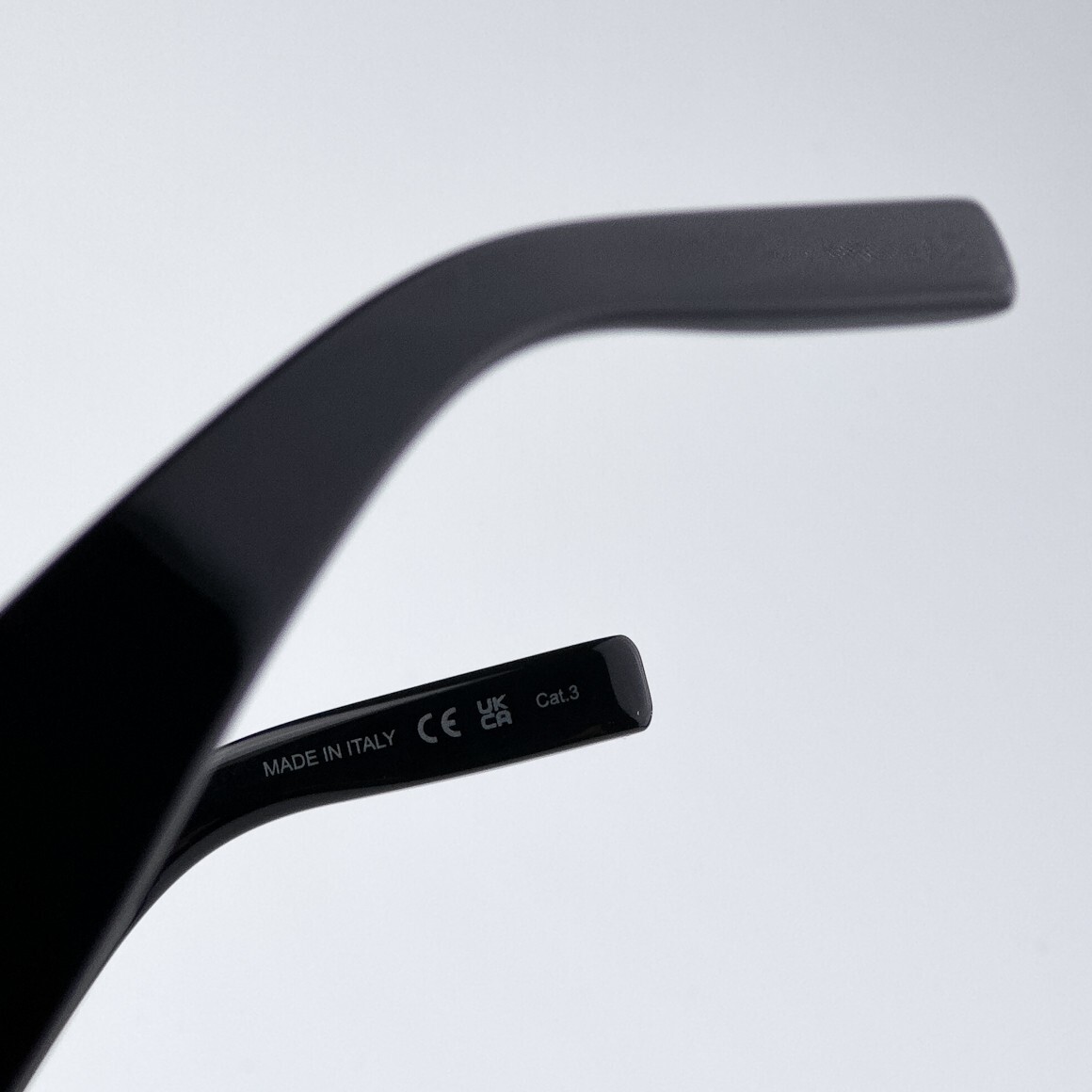Pre-owned Saint Laurent Slm95/f 001 Black Grey Oversized Cat Eye Women Sunglasses In Gray