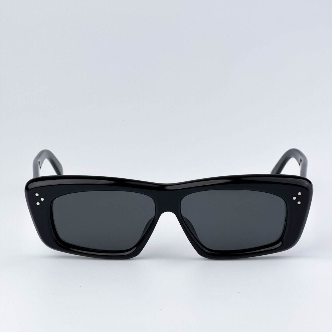 Pre-owned Celine Cl40259i 01a Black Black Rectangle Unisex Sunglasses Cl 40259i