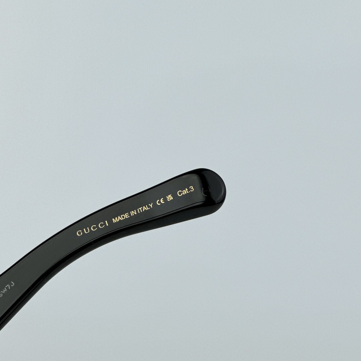Pre-owned Gucci Gg1403s 001 Black Grey Unisex Rectangle Sunglasses Gg 1403s In Gray