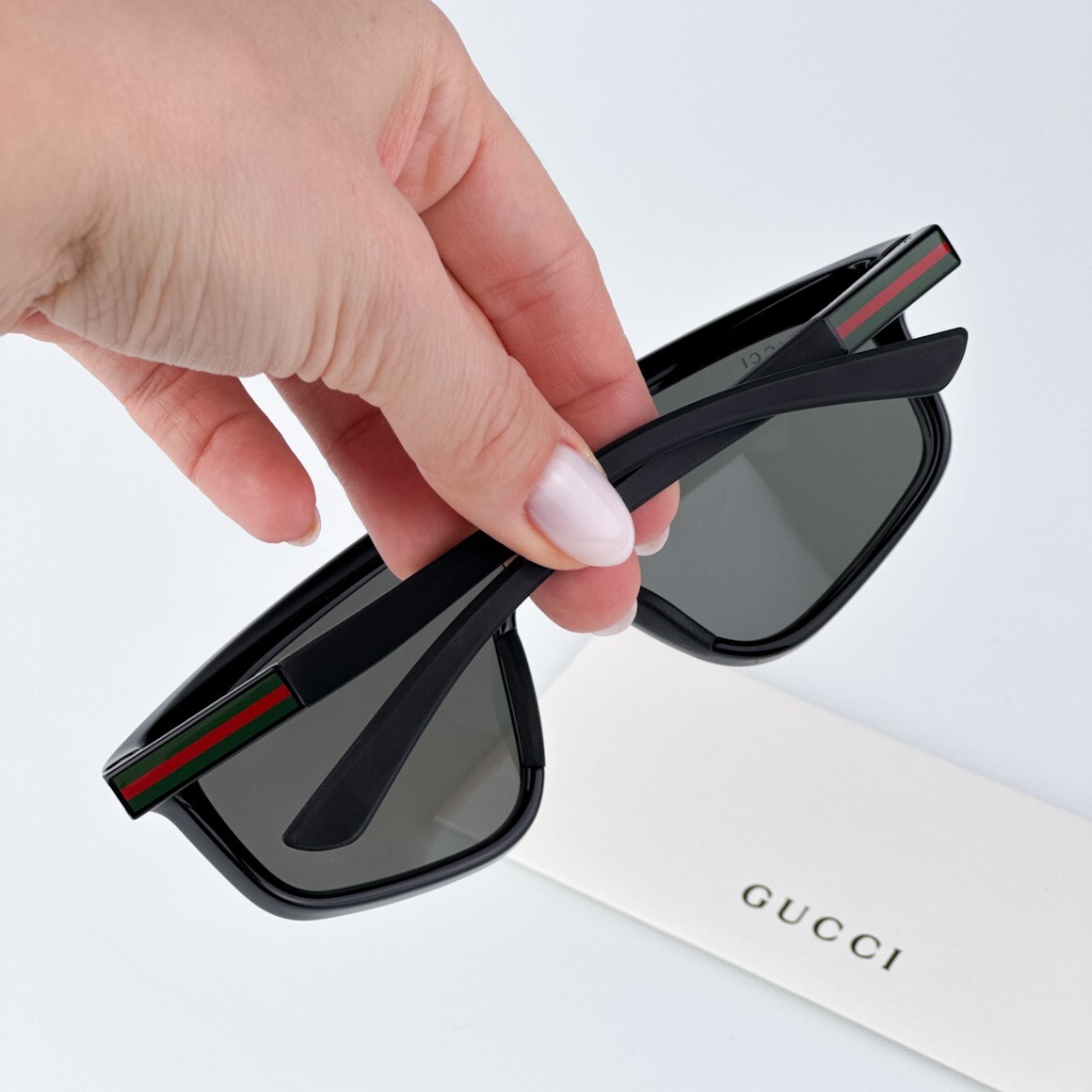 Pre-owned Gucci Gg1736s 001 Black Grey Unisex Sunglasses Gg 1736s In Gray