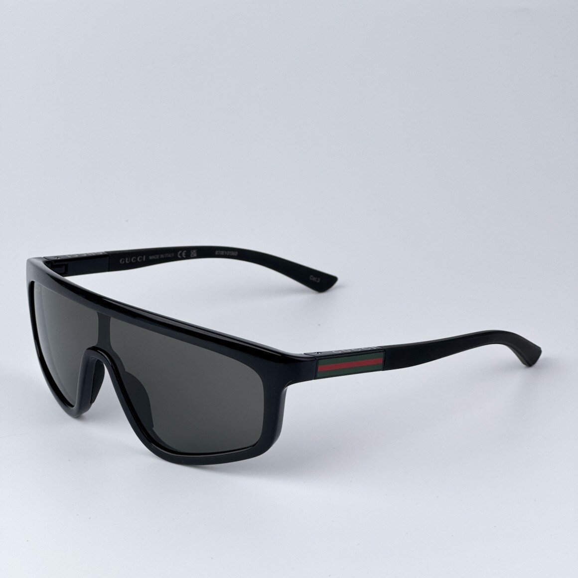 Pre-owned Gucci Gg1736s 001 Black Grey Unisex Sunglasses Gg 1736s In Gray