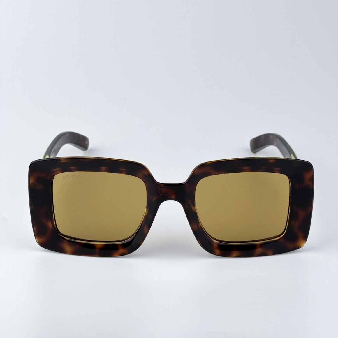 Pre-owned Gucci Gg1718s 002 Havana Brown Women Square Sunglasses Gg 1718s