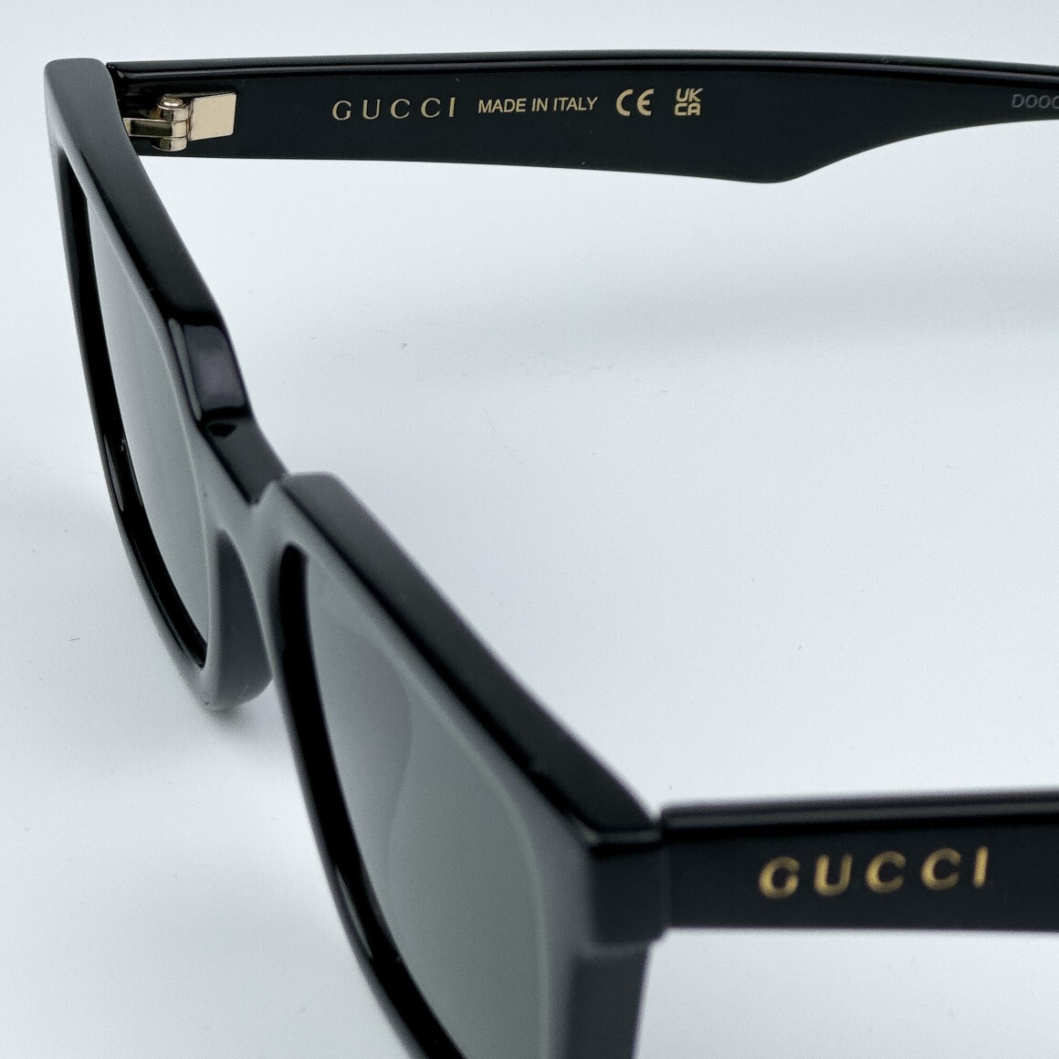 GUCCI GUCCI GG1539S 001 BLACK GREY UNISEX RECTANGLE SUNGLASSES GG 1539S