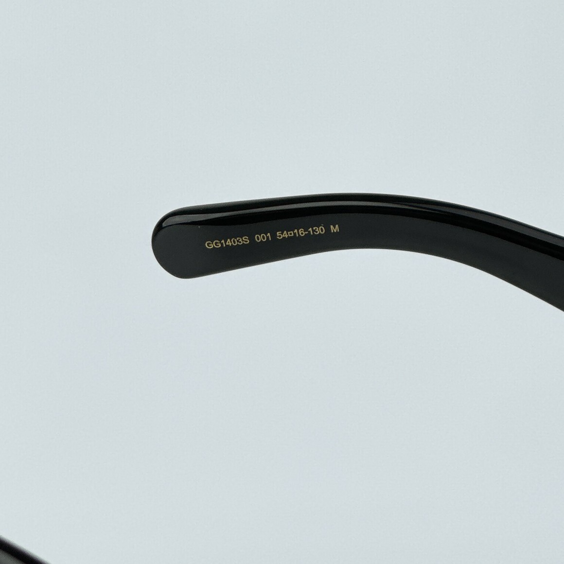 Pre-owned Gucci Gg1403s 001 Black Grey Unisex Rectangle Sunglasses Gg 1403s In Gray