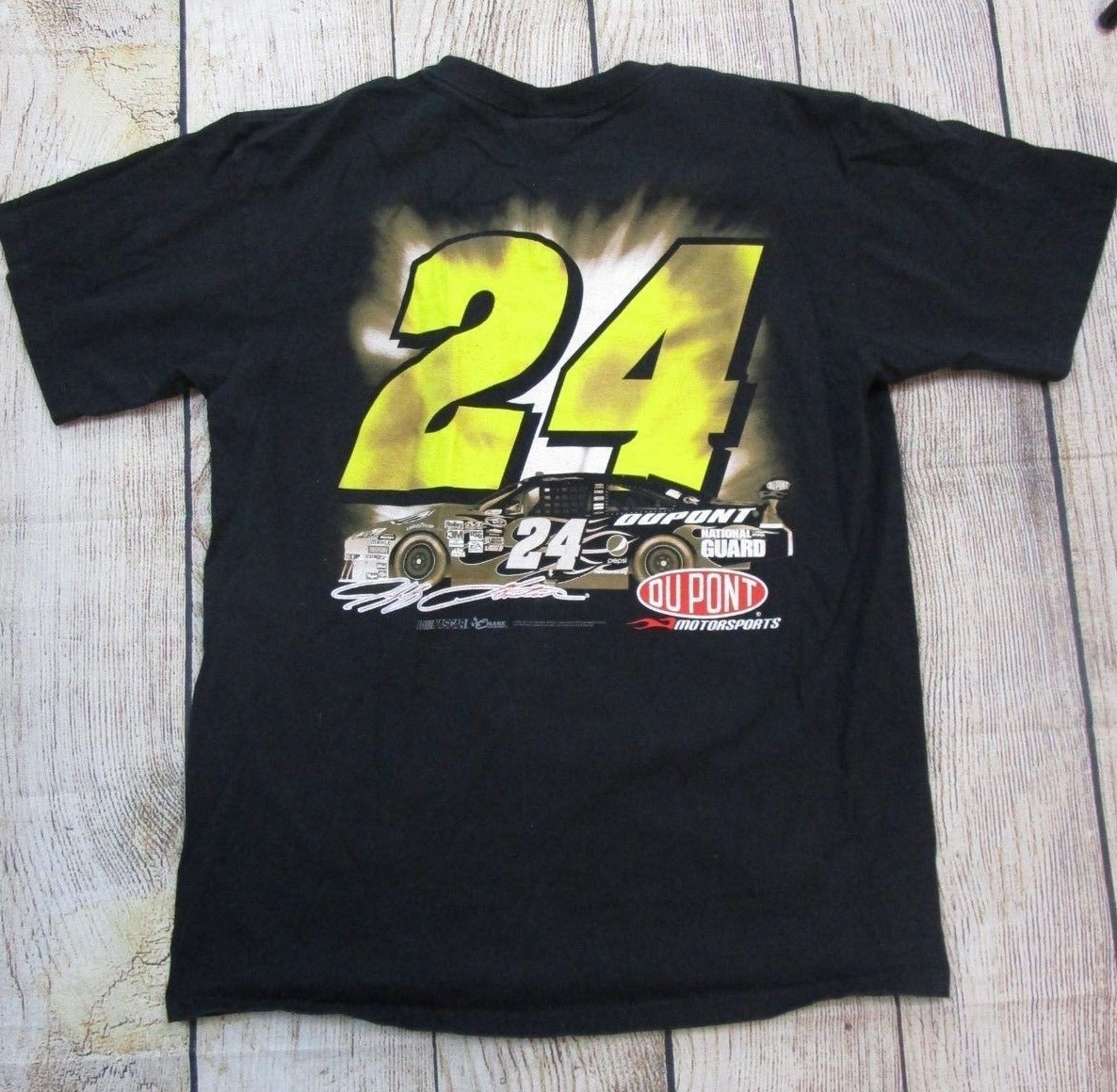 NICE DOUBLE SIDED Chase Authentics NASCAR Jeff Gordon #24 Graphic T-Shirt Large