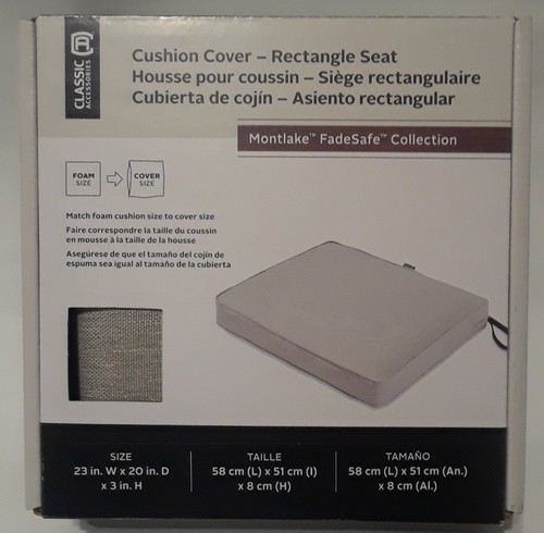 @@Montlake Fade Safe Rectangular Patio Dining Seat Cushion Cover 23