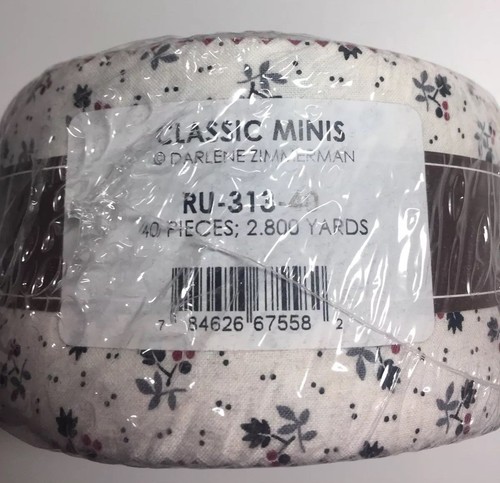 JELLY ROLL~”Classic Minis” By Darlene Zimmerman~For Robert Kaufman~ HTF