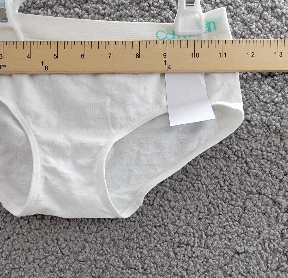 Calvin Klein Seamless Hipster Underwear Girls L (10-12) Classic White Pull On - Picture 5 of 16