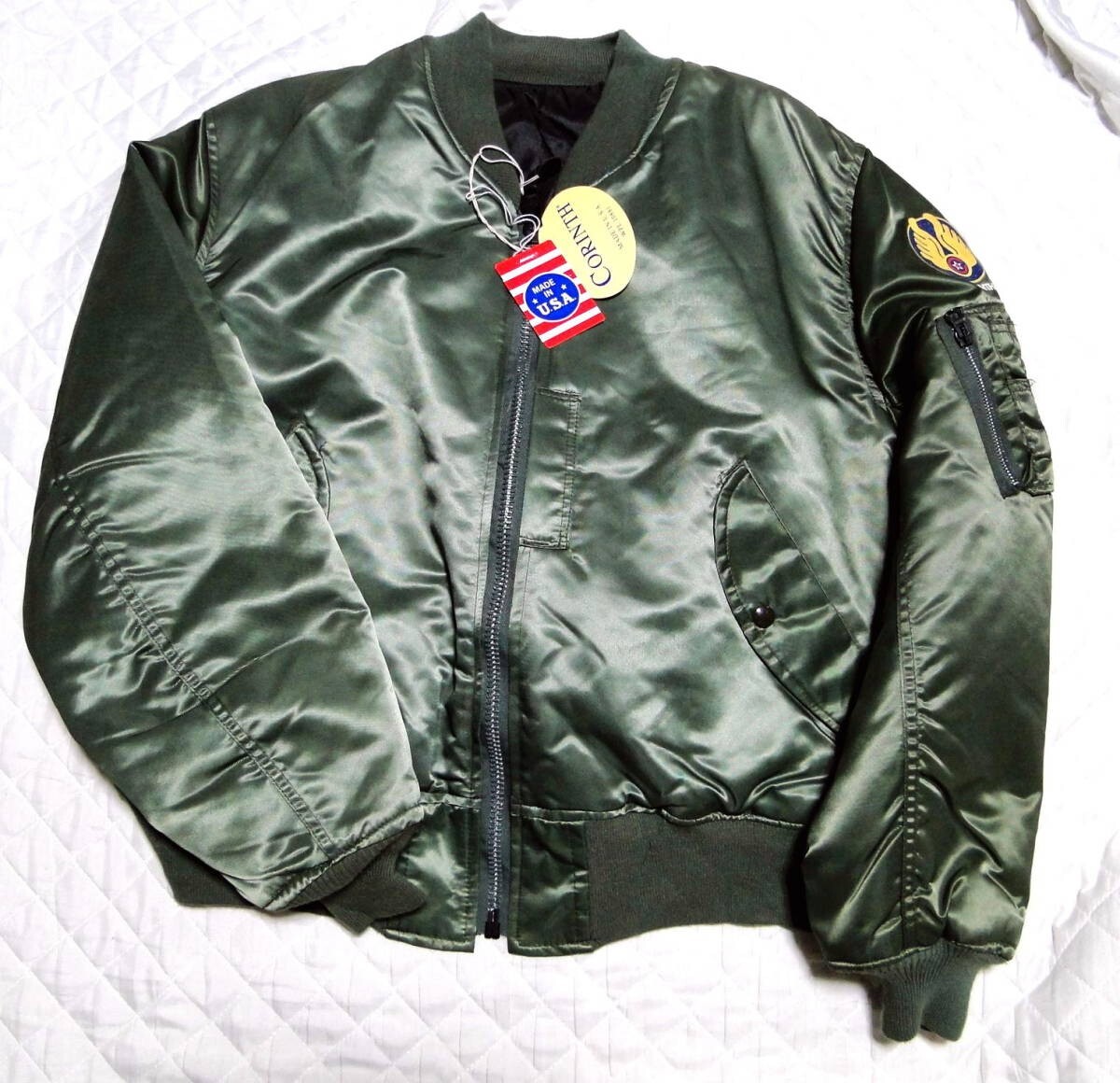 CORINTH MFG. CO. MA-1 フライトジャケット 90s Vintage Corinth MFG MA-1 Reversible Flight Bomber Jacket - Etsy