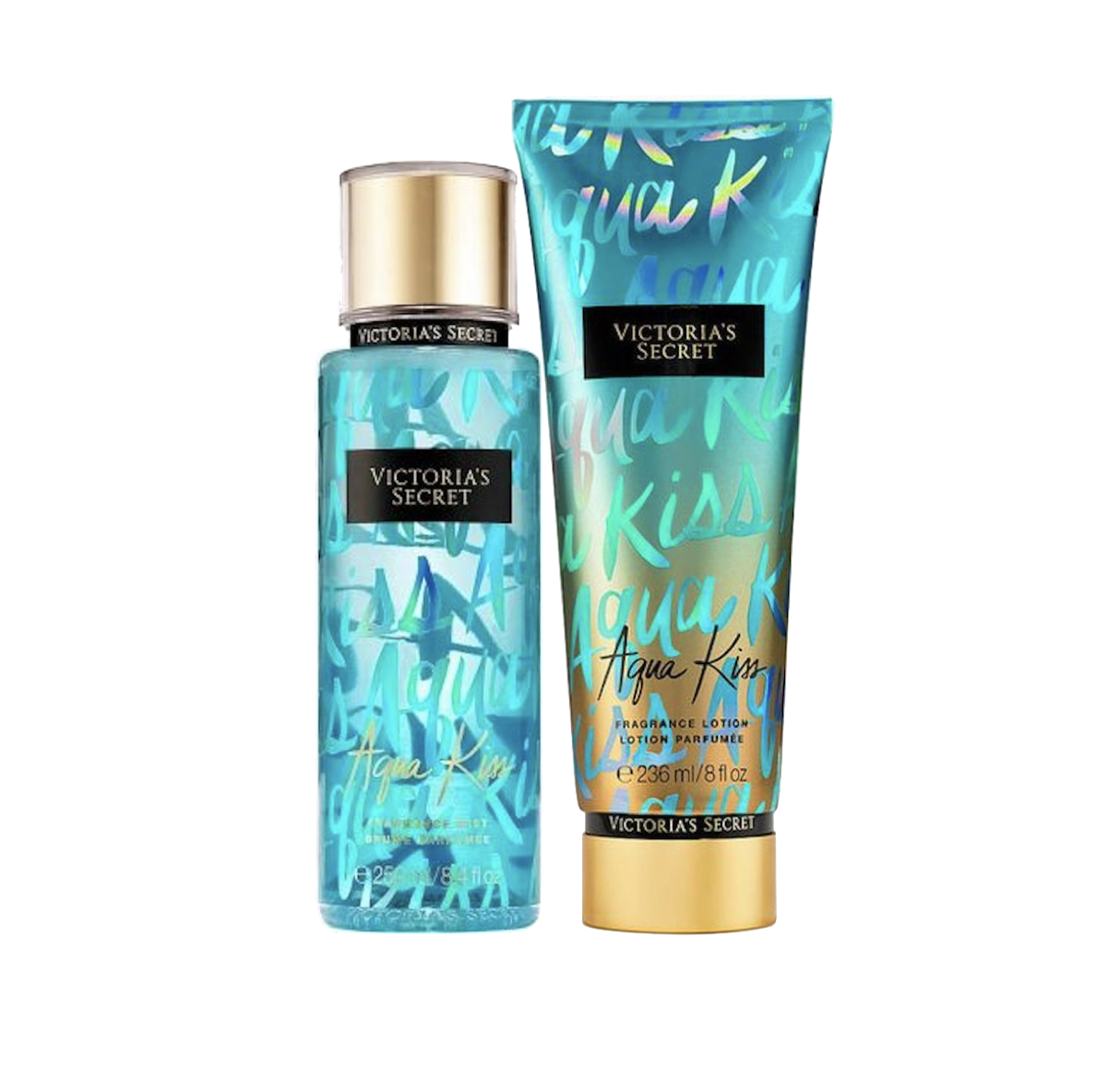 Victoria's Secret Aqua Kiss Fragrance Mist + Lotion Bundle