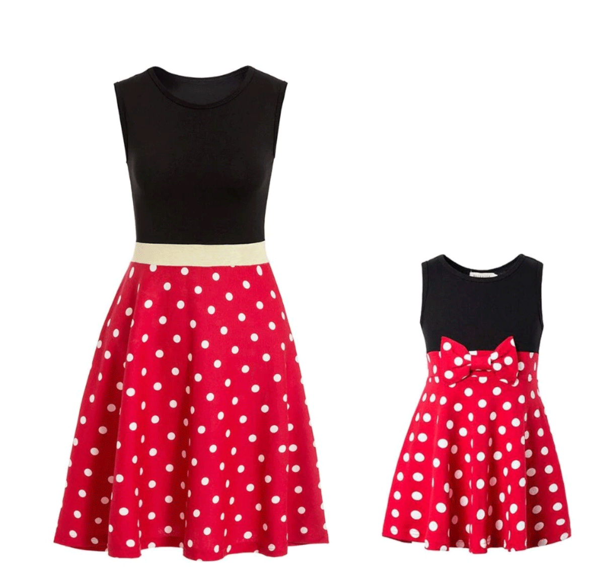 mommy and me polka dot dress