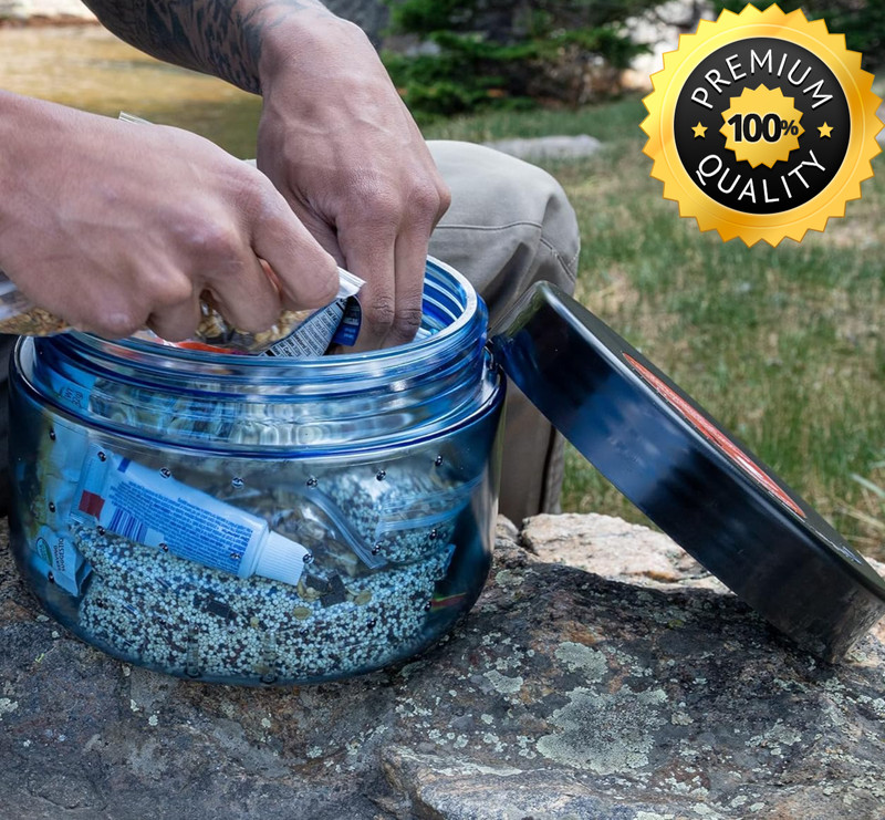 Bear-Resistant Food Container Canister for Backpacking Camping Hiking Fishing