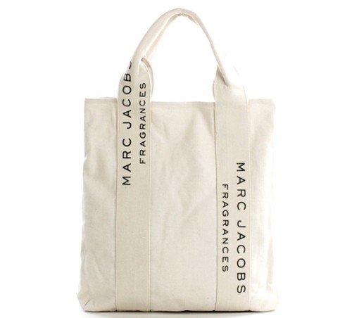 (関税、送料込) MARC JACOBS BAG M0017025263 NEW Marc Jacobs Fragrances Cotton Canvas w/Buttons Bag tote