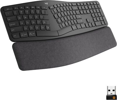 Logitech ERGO K860 Wireless Ergonomic Keyboard - Compatible 