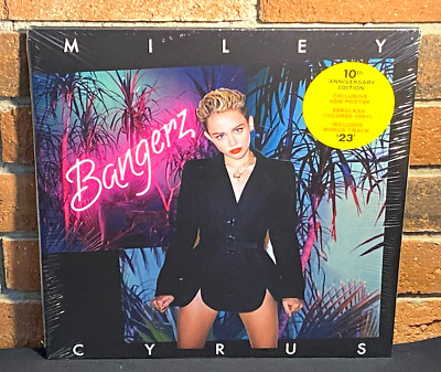 MILEY CYRUS - Bangerz, Ltd Import 2LP SEAGLASS COLOR VINYL Gatefold + Poster New