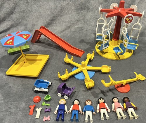 RETIRED Vintage Playmobil Doll 3223 Playground Merry Go