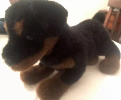 black dog plush