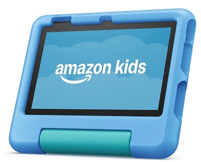 Amazon Fire 7 Kids 12th Gen (2022) 16GB Tablet, Wi-Fi, 7'' - Blue, FACTORY Sealed