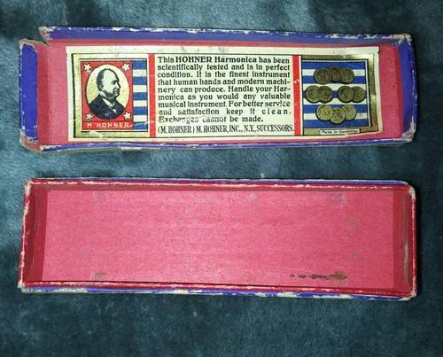 Marine Band M. Hohner No 1896 Harmonica Made In Germany Original Box