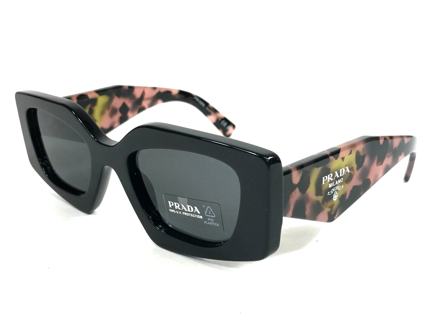 PRADA サングラス 黒 関税・送料込み＊PRADA＊ロゴ サングラス (PRADA/サングラス
