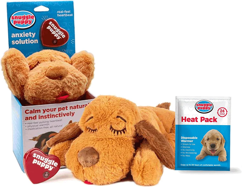 Original Snuggle Puppy Heartbeat Stuffed Toy for Dogs. Pet A