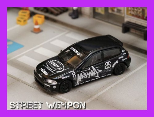 FEB 2025 SW STREET WEAPON 1/64 HONDA CIVIC EG6 STUSSY #8 | eBay
