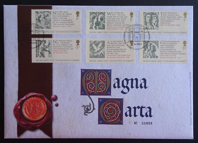 2015 GB QEII Magna Carta £2 coin PNC Cover BUNC