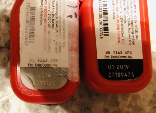 Glucagon Emergency Kit  for Low Blood Sugar 1mg Lilly Austria | Exp 11/18&01/19