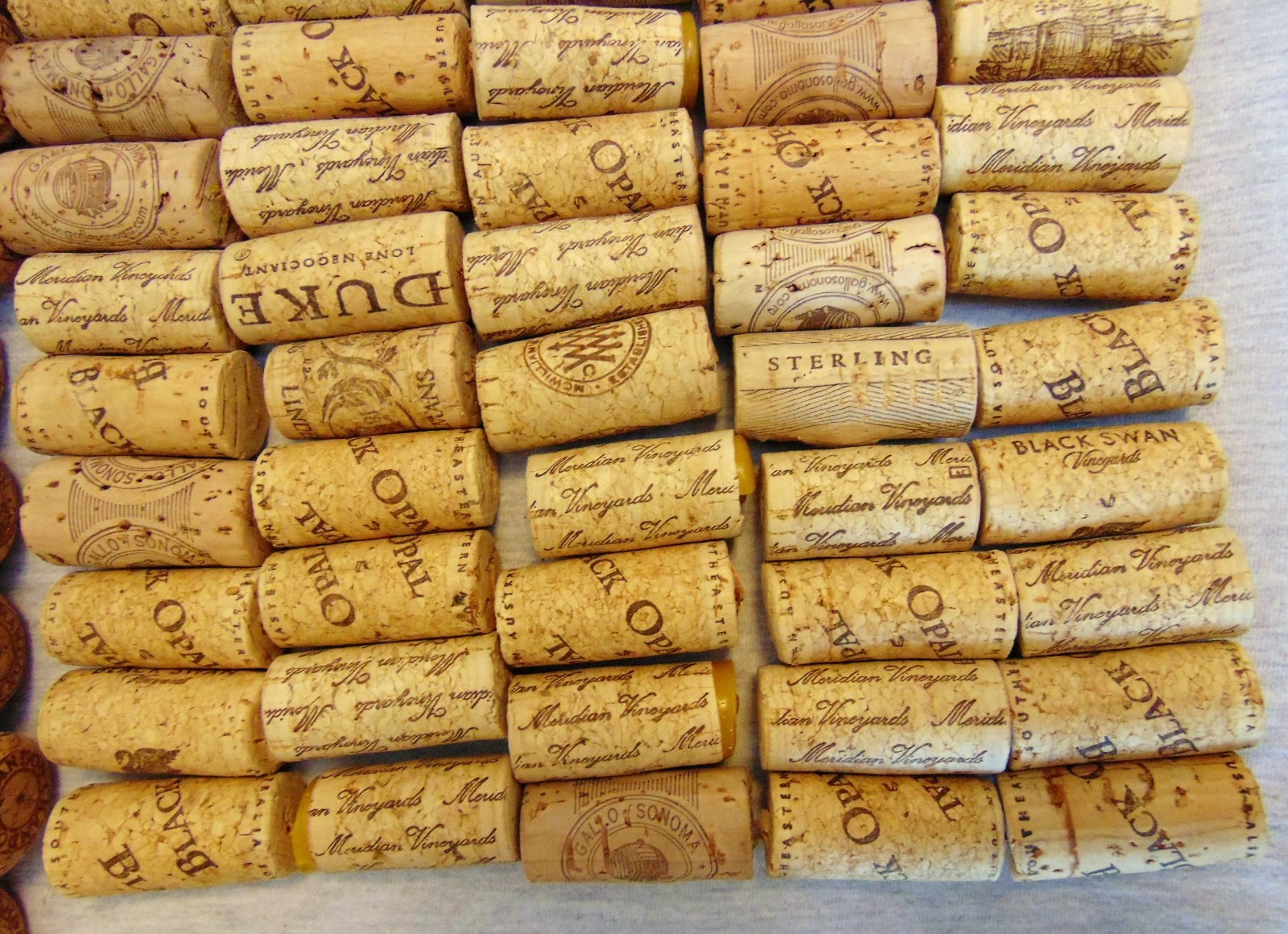 Wine and Champagne Cork and Sintetic Stoppers 95 Used Great For Crafts