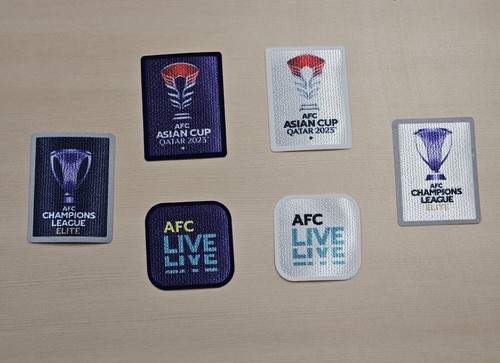 記念グッズ AFC ASIAN CUP QATAR 2023 Official AFC Asian Cup Qatar 2023 + AFC Live Patch Purple