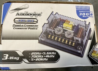 One Audiopipe 3 Way Passive Crossover Network CRX-303 300 Watt W