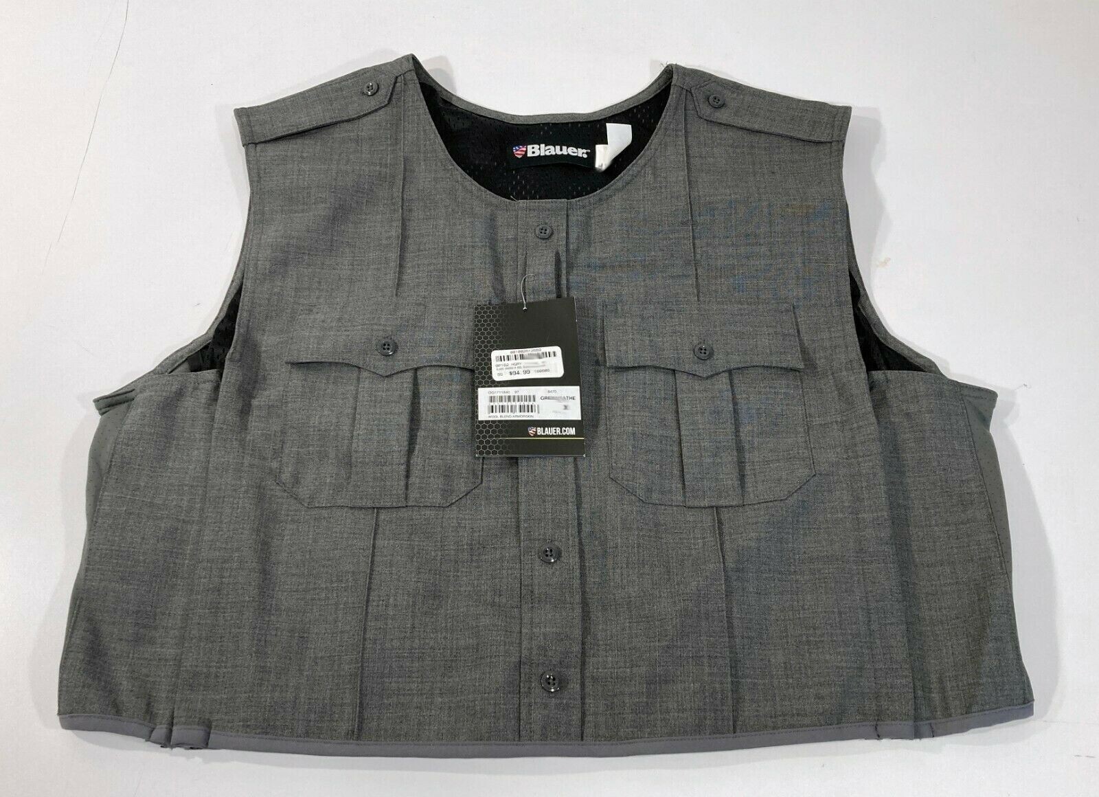SM/MED TALL BLAUER 8470 WOOL ARMORSKIN VEST OUTER ARMOR