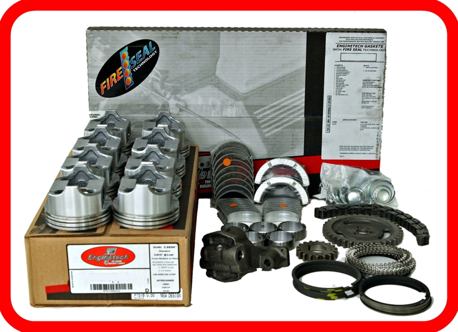 Chevrolet BBC 396 6.5L V8 Master Engine Rebuild Kit w/ Stage1 HP
