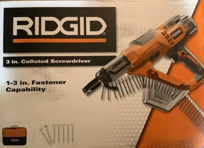 NEW Sealed RIGID 3 in. Drywall / Deck Collated Screwdriver Corded Same Day Ship!