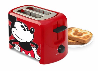 Disney DCM-21 Mickey Mouse 2 Slice Toaster Red/Black