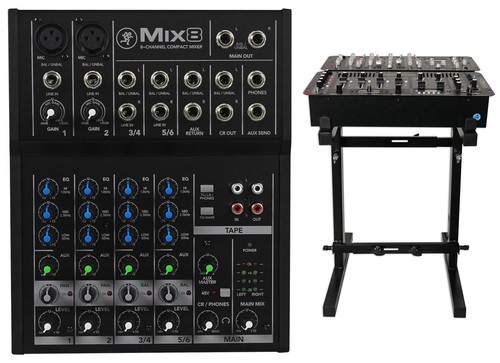 New Mackie Mix8 8-Ch Compact Mixer Constructed With a