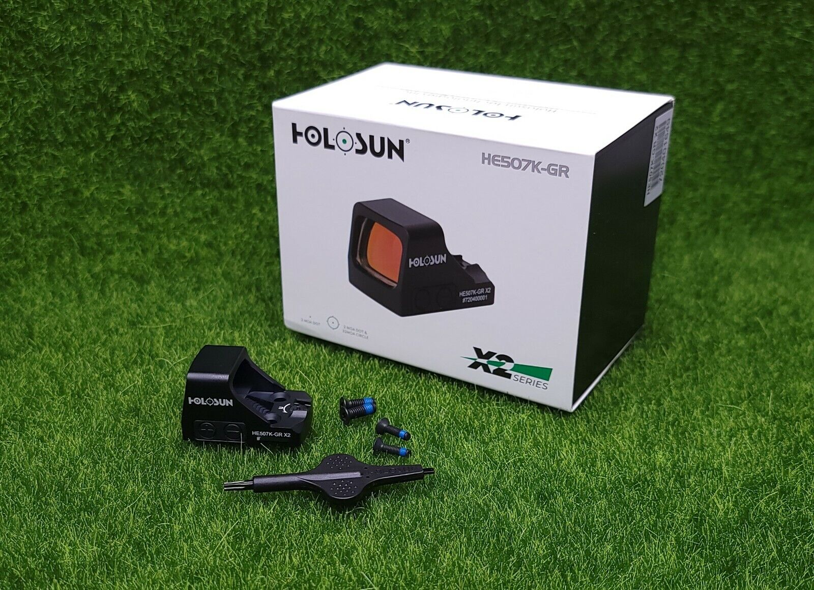 Holosun Open Reflex Multi-Reticle Green Dot Sight Concealed Holosun Open Reflex Multi-Reticle Green Dot Sight Concealed