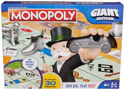 Monopoly Board Game Giant Edition Game for | Family Board Game | Outdoor Game...