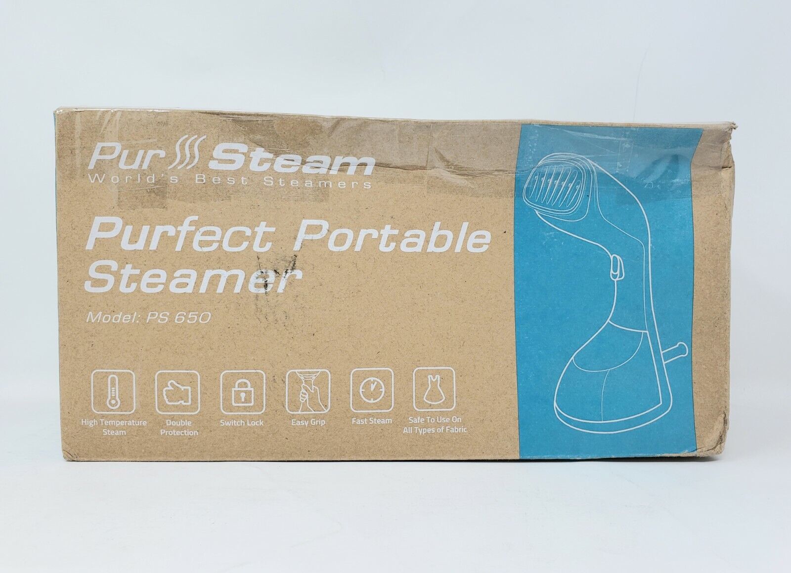 PurSteam 1400-Watt Steamer for Clothes, Wrinkle Remover, Fas