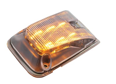 Amber LED Side Marker Sleeper Light Clear Lens For 1998-2017 Volvo VNL