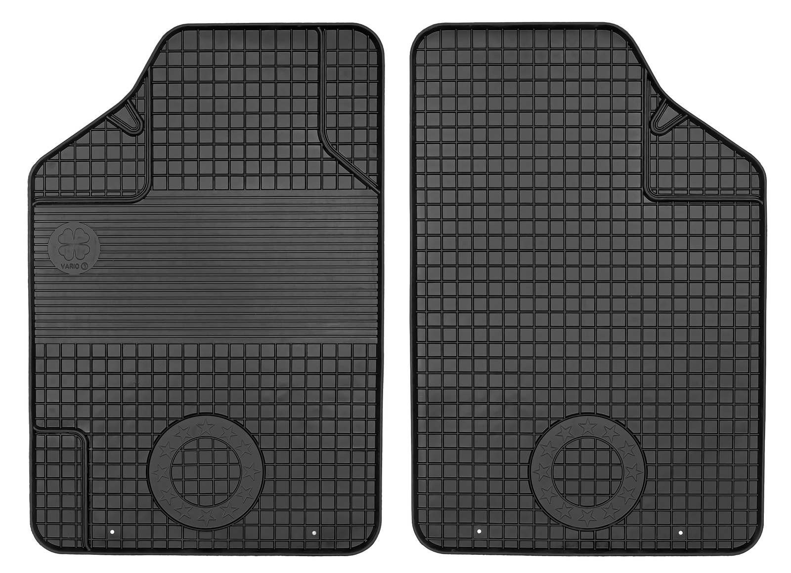 Tappetini Gomma Anteriori Per Fiat Panda II (2003-2012) – Set Da 2, Bordi Alti 15 Mm – Antiscivolo E Resistenti - 2