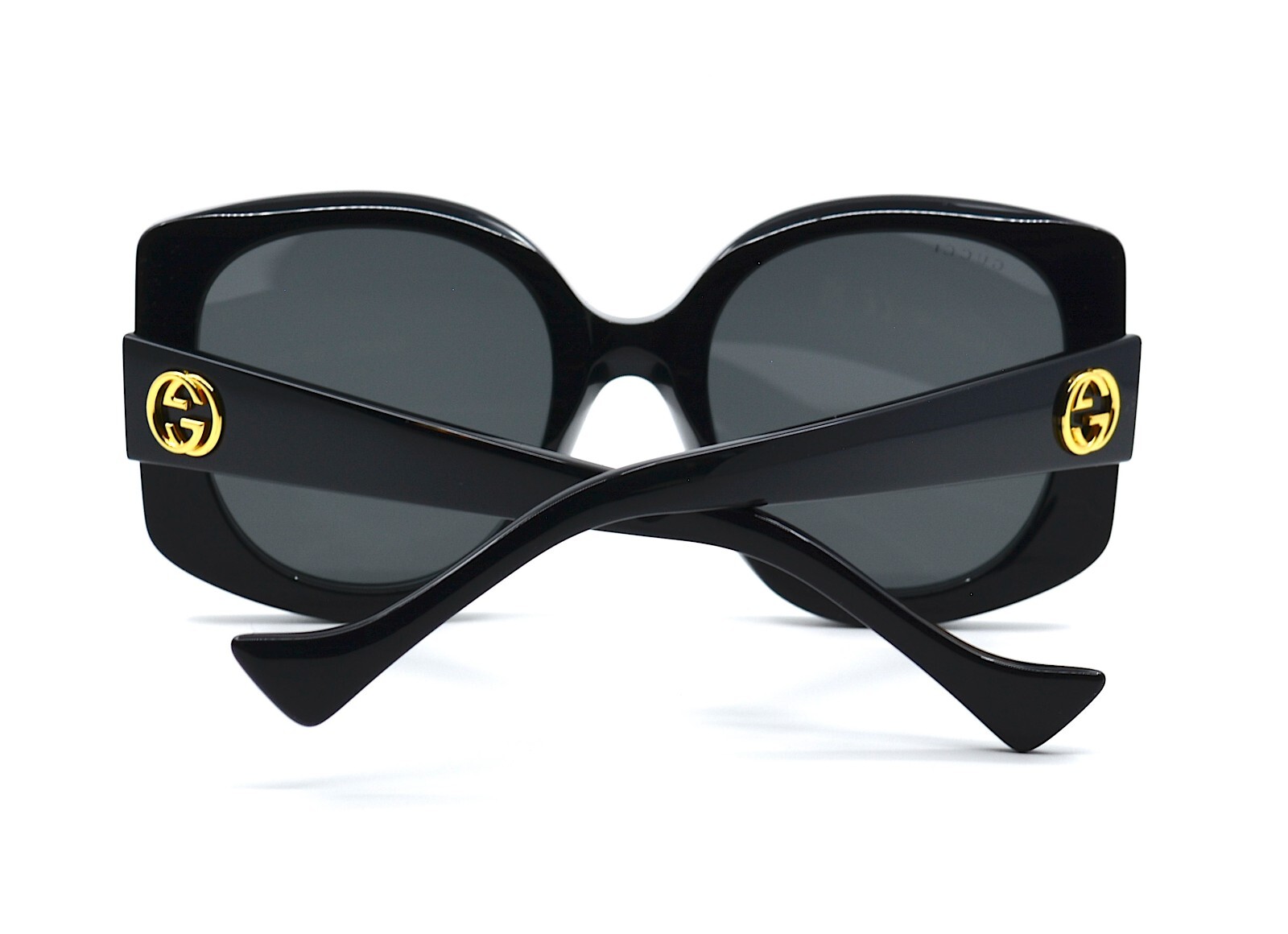 Pre-owned Gucci Gg1257s 001 Black Grey Women's Authentic Sunglasses 53-22-145 In Gray