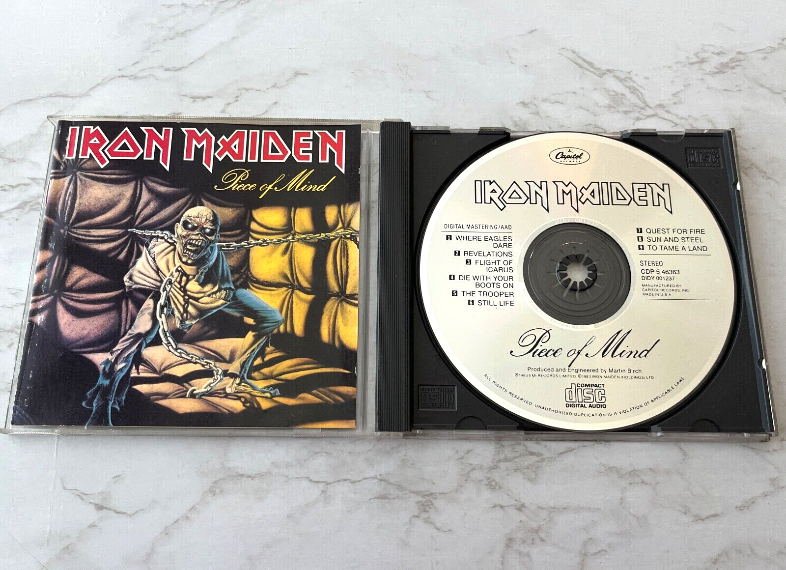 Iron Maiden Piece Of Mind CD ORIGINAL USA PRESS! 1987
